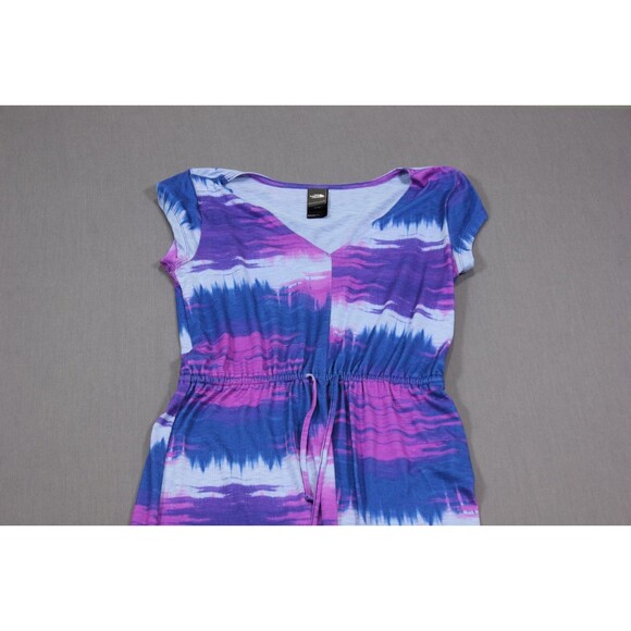 The North Face Blue tie dye Cap Sleeve Casual Dress Lightweight Stretch S - Picture 2 of 13